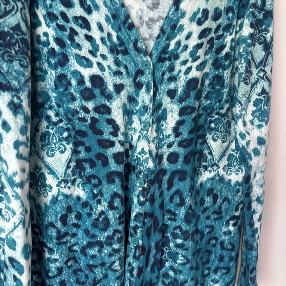 Chico's Cardigan Sweater Blue Like New - Picture 4 of 5